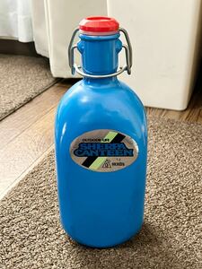 美品 モリタ製作所 MORITA SHERPA CANTEEN シェルパ 水筒 1L 水色 日本製 未使用品 グランテトラ　