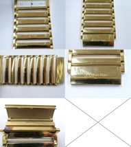 [A034] カルバンクライン Calvin Klein swiss made ブレスレット腕時計 ゴールド 箱付き_画像5