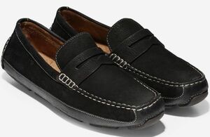 Cole Haan 28.5cm ペニー ドライバービジネス ブラック ベネチアン ローファー サイドゴア スリッポン レザー スニーカー XXX226