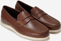 Cole Haan 30.5cm ペニー ローファー スニーカー ビジネス チェストナット ダークブラウン 軽量 スリッポン レザー 革 ファーマル XXX235_画像1