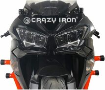 カワサキ ZX-6R 2009-2018 ZX-6R 636 2013-2020 用 エンジンガード スタントケージ クラッシュバー CRAZY IRON ブライトグリーン_画像5