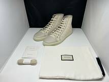 ■未使用■GUCCI/グッチ スニーカー O M REBEL BIANCO.M WHITE 426188 サイズ10 1/2（約29.5cm）　メンズ■2048_画像2