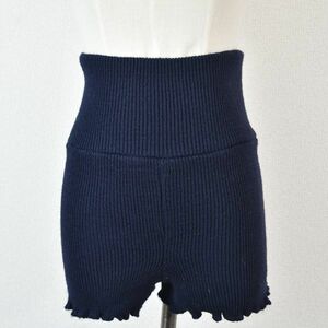 美品 ☆ COPPELIA　ニットショートパンツ　ネイビー　