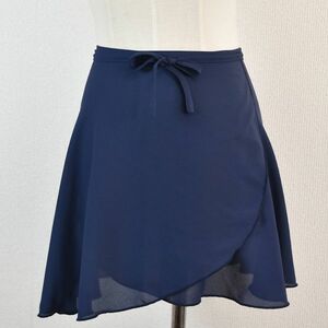 極美品 ☆ abby　巻きスカート　ネイビー　サイズ2　約35cm
