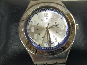  б/у Swatch Swatch рабочий товар оригинальный ремень кварц наручные часы B13