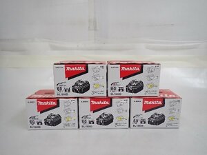 【未使用品】 makita マキタ BL1860B リチウムイオンバッテリー 6.0Ah 18V 5個セット 元箱付 ∴ 6D14C-2