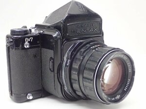 ASAHI PENTAX アサヒ ペンタックス 中判フィルムカメラ 6×7 後期型 + Super-Multi-Coated TAKUMAR/6×7 F2.4 105mm レンズ ¶ 6C82F-1