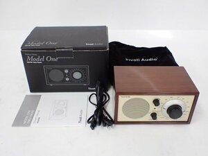 【美品】Tivoli Audio Model one テーブルラジオ/AM/FMモノラルラジオ チボリオーディオ 元箱/取扱説明書付き △ 6D26D-7