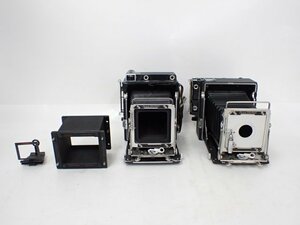 GRAFLEX グラフレックス アメリカ製 大判フィルムカメラ GRAPHIC 2台 POLAROID用ファインダー付き △ 6D00D-41