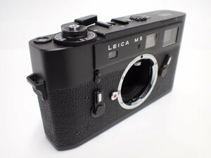 外観良品 Leitz Leica M5 後期型 ブラックペイント ライツ ライカ レンジファインダーカメラ 動作品 1973年頃 ∬ 6D1CB-4