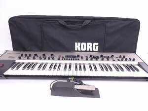 KORG/コルグ 61鍵モデリング・シンセサイザー KingKORG キングコルグ フットスイッチ・ソフトケース付 ◆ 6D43D-1