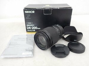 Nikon 高倍率ズームレンズ NIKKOR Z 24-200mm F4-6.3 VR 元箱付き ニコン ▽ 6D5C9-1