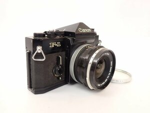 Canon キヤノン フィルム一眼レフカメラ 旧F-1 前期型 ボディ + 単焦点レンズ FL28mm F3.5 □ 6D5BC-4