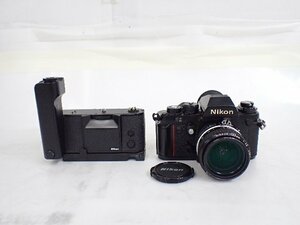 Nikon ニコン F3 フィルム一眼レフカメラ ボディ ブラック NIKKOR 28mm F2.8 レンズ MD-4 モータードライブセット ∴ 6D4BD-23