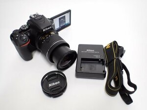 良品 Nikon D5600 AF-P DX NIKKOR 18-55mm F3.5-5.6G VR レンズキット ニコン デジタル一眼レフカメラ ショット数:1,314枚 ∬ 6D46A-1