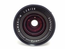 外観良品 Leitz Leica ELMARIT-M 28mm F2.8 第3世代 ライツ ライカ エルマリート Mマウントレンズ 1986年頃 ∬ 6D557-9_画像4