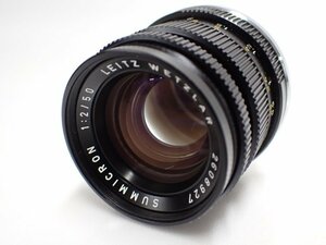 外観良品 Leitz Leica SUMMICRON 50mm F2 第2世代 ライツ ライカ ズミクロン Mマウント 1973年頃 ∬ 6D1CB-25