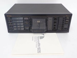 【希少】Nakamichi RX-505 録再オートリバースデッキ/3ヘッドカセットデッキ ナカミチ 説明書付き オーディオ △ 6D4C1-4