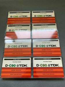 中古 カセットテープ TDK D-C90 8本セット