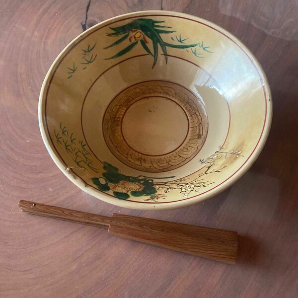 茶道具 鉢　骨董菓子鉢と　取り箸扇子