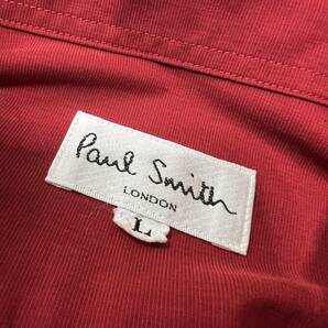 ★送料360円★Paul Smith ポールスミス LONDON ロンドン 長袖シャツ 綿100% コットン メンズ サイズL 日本製 赤系 レッド R-5600の画像4