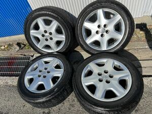 UCF30 UCF31 セルシオ30後期 純正ホイール 17×7.5J +45 PCD114.3 5H タイヤ REGNO 225/55R17 約6分山 