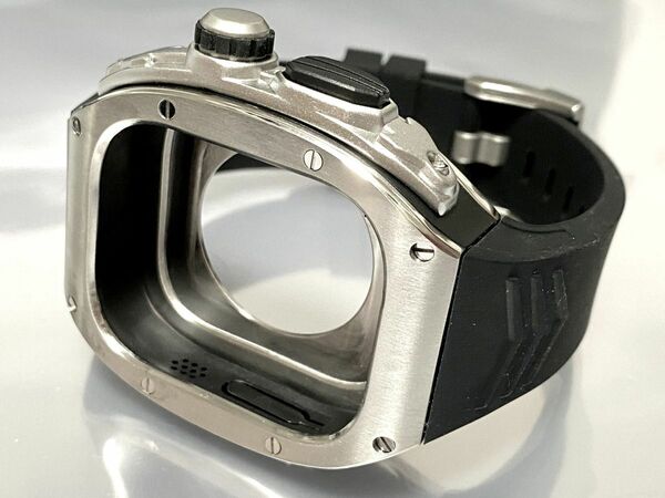S★アップルウォッチバンド ラバーベルト カバー　Apple Watch ケース 49mm ウルトラultra スポーツ