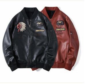 メンズ レザージャケット MA1 フライトジャケット ライダースジャケット 革ジャン バイクジャケット 秋冬 野球服 ブルゾン アウター M~4XL