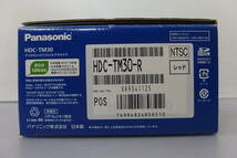 ◆未使用 Panasonic(パナソニック) 大容量32GB/SD/光学16倍 フルHDデジタルビデオカメラ HDC-TM30 レッド 手ぶれ補正×追尾フォーカス_画像2