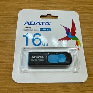 ADATA Technology USB3.0直付型フラッシュメモリー DashDrive UV128 16GB (ブラック+ブルー) AUV128-16G-RBE