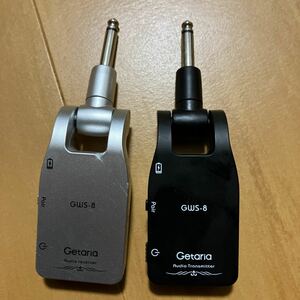 Bluetooth ギター ワイヤレス コードレス ケーブル ステレオプラグ 中古 受信部 送信部 セット トランスミッター GWS-8 Getaria