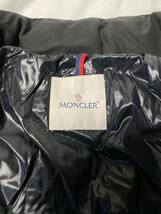 10円　極美品　MONCLER モンクレール BRUEL ダウンジャケット　黒 ビッグロゴ　0サイズ　_画像5