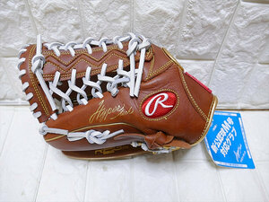 未使用　ローリングス　Rawlings　GRXFHTCB88　軟式グローブ　左投げ　外野手用　ブラウン　12.5