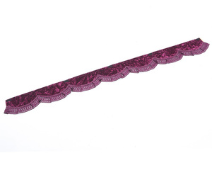 金華山波型フロントカーテン チンチラ ワインパープル （赤紫色） Lサイズ 2200×150