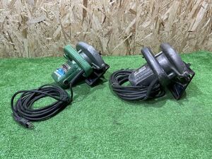 2B55 makita 6型マルノコ 5605A M5600A 電動工具 丸のこ マキタ 電動工具 マルノコ中古動作品 2個セットチップ付き