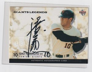 2013 BBM 張本勲 直筆サイン GIANTS LEGENDS 巨人 東京読売ジャイアンツ 533