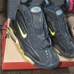 NIKE AirtotalMAX UPTEMPO VOLT/black ナイキ エアトータル マックス アップテンポ ボルト/ブラック ジャンク 1円売り切りの画像2