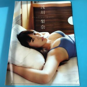 長期保管品 「 漫画アクション 2017 付録 浅川莉奈 B5 クリアファイル 」あさかわななさん / スレあり 全体的にヨレや曲がり有