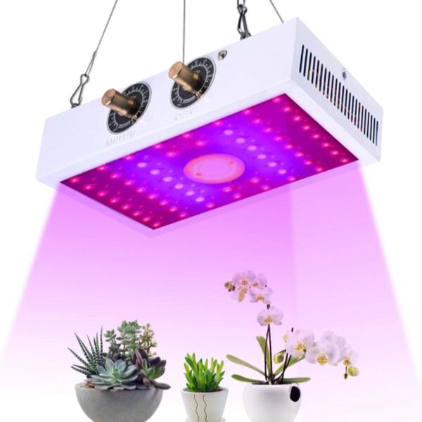 1200W/消費110w LED植物育成ライト 調光可能 全フルスペクトル 室内植物成長ライト 室内園芸 MHライト HPSライト