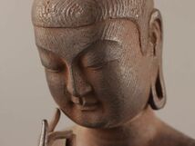 仏教美術 国宝写し 弥勒菩薩 仏像 在銘 時代物 極上品 初だし品 C4063_画像5