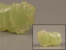 中国古玩 唐物 緑砡石 翡翠 時代物 極上品 初だし品 C3437_画像1