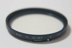 [B60] HASSELBLAD 1x UV-SKY -0 (1A) MC フィルター [F6291]