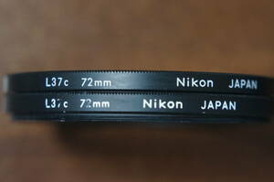 [72mm] Nikon L37c UVカットフィルター 780円/枚 最後の1枚