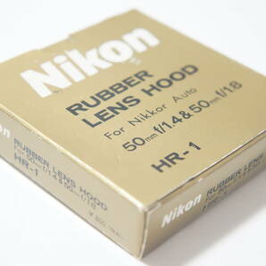 ★良品★[52mm ねじ込み式] Nikon HR-1 50/1.4 50/2用純正ラバーフード 箱付 [F2905]の画像9