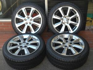 18in トヨタ 200系 クラウン 純正 18X8.0J 114.3 5穴 +45 ピレリ アイスアシンメトリコ 225/45R18 2017年製 スタッドレスタイヤ付き