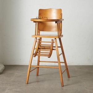 IZ77759F* antique baby chair child chair child chair wooden high chair dining chair display furniture objet d'art period thing 