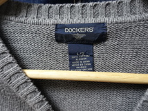 USA アメリカ 古着 卸 DOCKERS ドッカーズ チェック 柄 コットン ニット セーター / ビンテージ ヴィンテージ オールド / 70 SALE セール_画像4