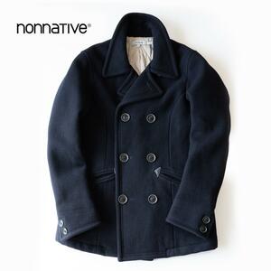 nonnative メルトンＰコート ネイビー 2(L) 中綿 重厚 保温