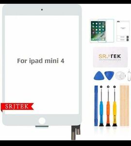 iPad Mini 4 第4世代 タッチパネル A1538 A1550対応 タッチスクリーン交換キット