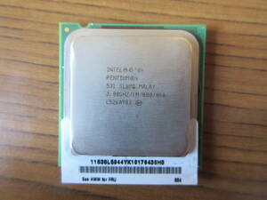 【中古②】CPU Intel Pentium 4 531 3.00GHz